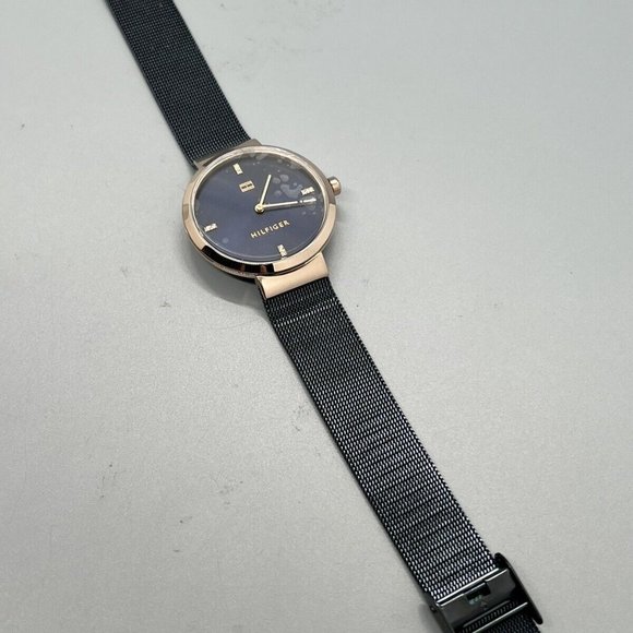 TOMMY HILFIGER Women's Blue Stainless Steel Mesh Bracelet Watch 1782219 - Picture 9 of 9